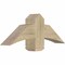 Ekena Millwork Bellingham Rough Sawn Timber Gable Bracket, Douglas Fir, 36"W x 13"H x 6"D x 6"F, 9/12 Pitch GBW036X13X0606BEL00RDF - alternate 3